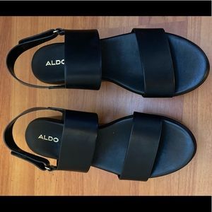 Black Aldo Platform Sandals